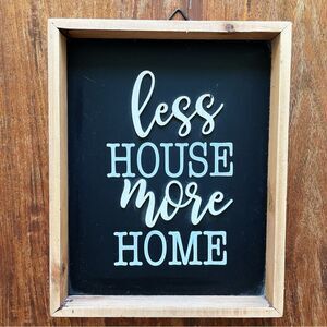Rustic Black and Brown Inspiring Homemaking Wall Decor Sign Gift